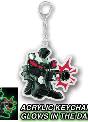 2B Damned - Night Watch Keychain GLOWS IN THE DARK *LIMITED STOCK*