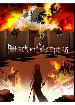 Attack on Sheeptar - Poster Print