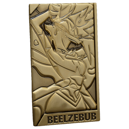 Beelzebub Gold Plated Metal Collectible Card *CLEARANCE*