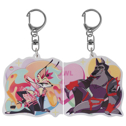 Bee x Vortex - Valentines 2025 Couple Magnet Acrylic Keychain *LIMITED STOCK*