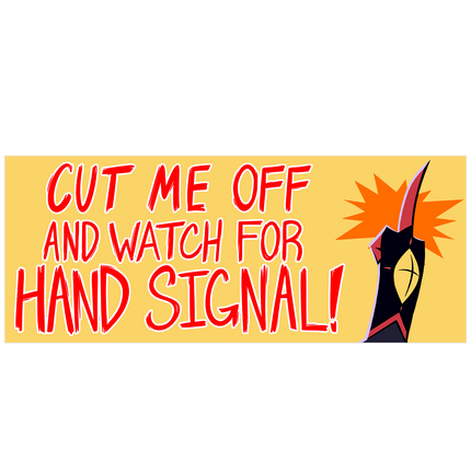 Drivezo Cut Me Off - Bumper Sticker