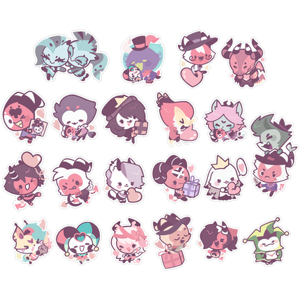 From Helluva Boss with Love Mini Chibi Sticker Set *LAST CHANCE*