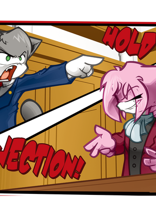 Courtroom Action - Poster Print