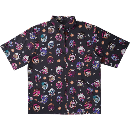 Helluva Boss Halloween Pattern - Button Up Shirt *LIMITED STOCK*