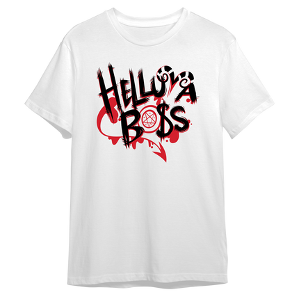 Helluva Boss Logo T-Shirt (White) *LIMITED STOCK*