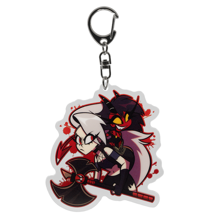 Truth Seekers - Human Loona W/Millie - Acrylic Keychain *LIMITED STOCK*