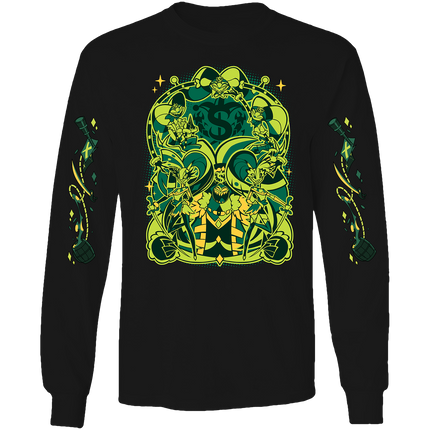 Long Sleeve Shirt - Mammon's Ship w/Printed Sleeves *LIMITED STOCK*