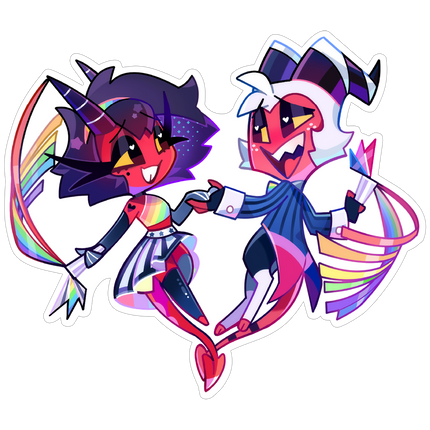 Chibi Pride Moxxie & Millie Sticker *LIMITED STOCK*