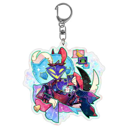Ozzie - Cozy Winter - Holographic Keychain *LIMITED STOCK*