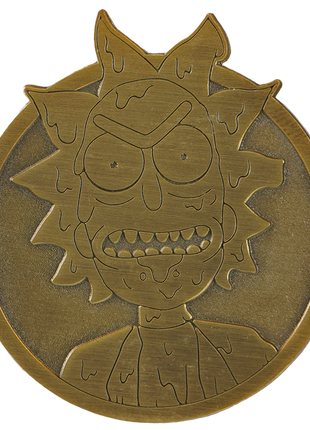 Rick and Morty: Antique Gold Toxic Rick Pin *LAST CHANCE*
