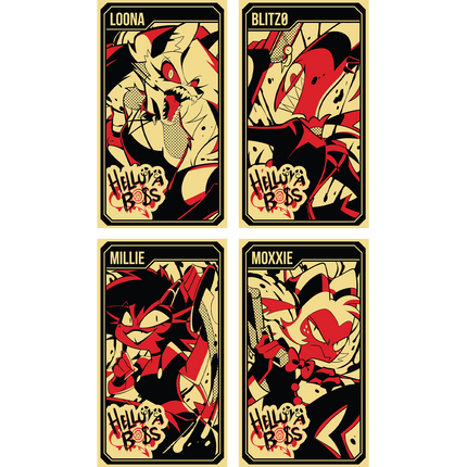 Helluva Boss Collectible Metal Cards - Series 1 - Wave 1 GOLD *CLEARANCE*