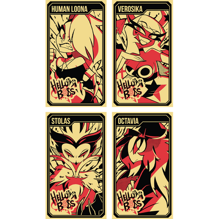 Helluva Boss Collectible Metal Cards - Series 1 - Wave 2 GOLD *CLEARANCE*