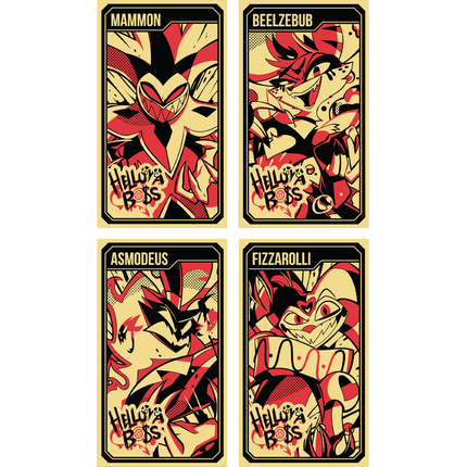 Helluva Boss Collectible Metal Cards - Series 1 - Wave 3 GOLD *CLEARANCE*