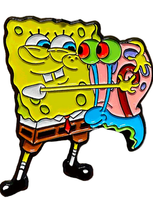 Spongebob Hugging Gary - SpongeBob SquarePants Enamel Pin