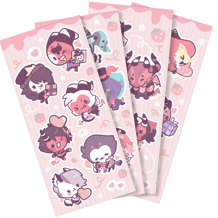 From Helluva Boss with Love Mini Chibi Sticker Set *LAST CHANCE*