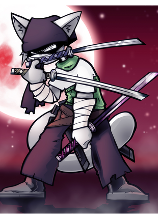 Leo Swordsman - Poster Print