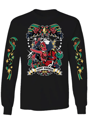 Long Sleeve Shirt - Sinsmas 2024 - Sallie May w/Printed Sleeves *LIMITED STOCK*