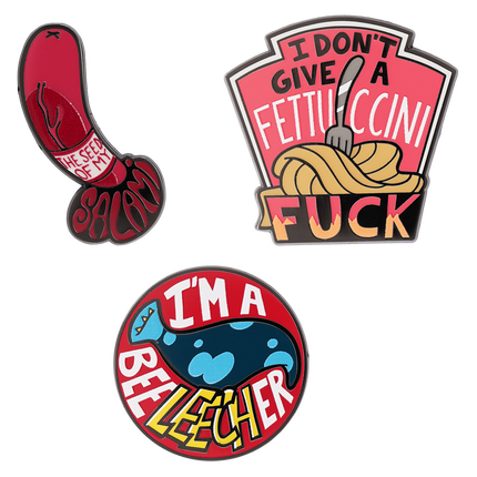 Whacked Off 3 Pin Set *LIMITED STOCK*