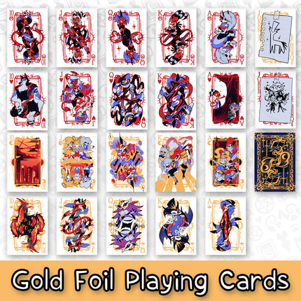 Helluva Boss Gold Foil Playing Cards *CLEARANCE*