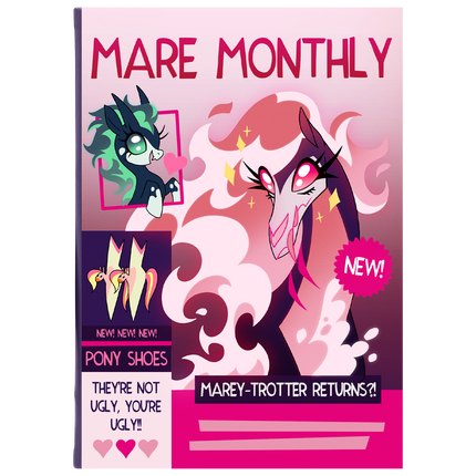 Mare Monthly Notebook W/3 Horse Stickers *LIMITED STOCK*