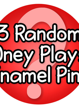 THREE RANDOM ONEY PLAYS ENAMEL PINS *LIMITED STOCK*