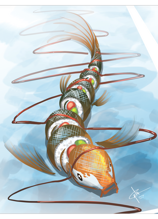 Sushi Fish - Poster Print
